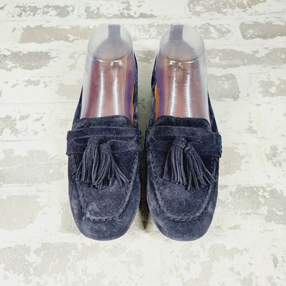 New Aquatalia Journee Suede Square Toe Slip On Loafer Flats M230 - Picture 2 of 12